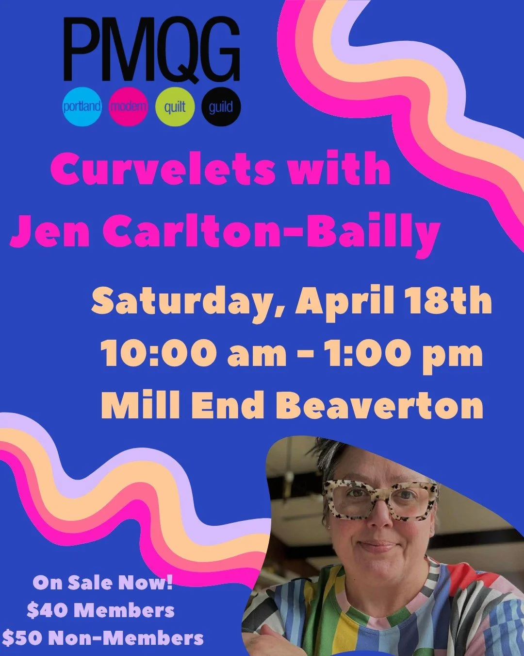 Just fresh spring curves! 🌸✂️🧵
Tiny curves, big joy! Join us for Curvelets, a cheerful hand-sewing workshop with Jen Carlton-Bailly. You&rsquo;ll learn how to prep, mark, cut, and stitch sweet little 1-inch curves&mdash;perfect for welcoming a new 