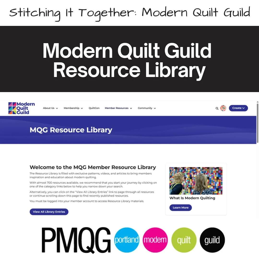 🧵 Stitching It Together: Modern Quilt Guild 🧵

✨ New blog post: Exploring the MQG Resource Library!

The Resource Library is filled with exclusive patterns, videos, and articles designed to inspire and educate you on your modern quilting journey.

