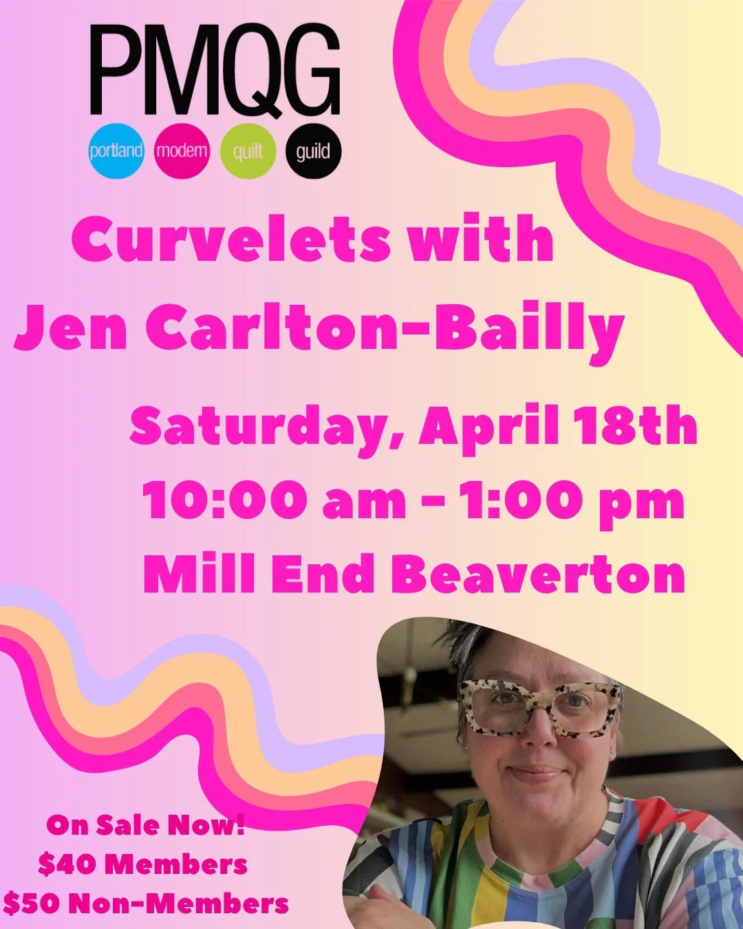 Just fresh spring curves! 🌸✂️🧵

April Workshop: Curvelets 
with Jen Carlton-Bailly

Tiny curves, big joy! Join us for Curvelets, a cheerful hand-sewing workshop with Jen Carlton-Bailly. You&rsquo;ll learn how to prep, mark, cut, and stitch sweet li