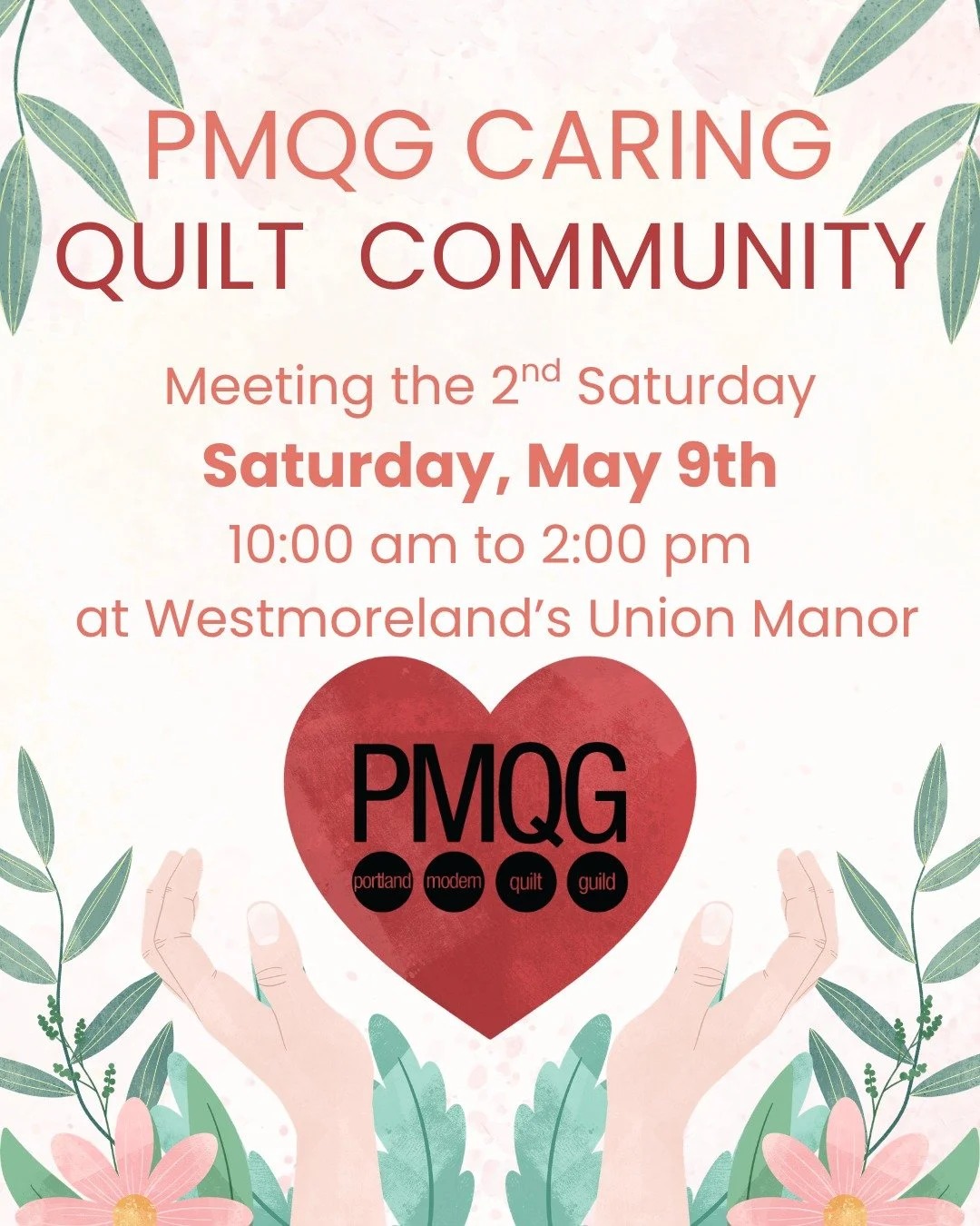 PMQG Caring Quilt Community

🧵✨ Quilt with purpose. Give with heart.
📅 Saturday, May 9th

The PMQG Caring Quilt Community brings quilters together to create comfort, connection, and care through handmade quilts.

Want to be involved? Join our email