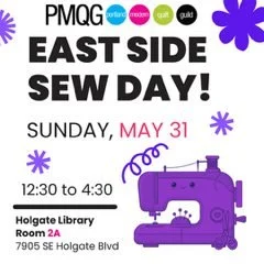 🧵 East Side - PMQG Sew Day!

After a great first meetup, PMQG is excited to bring back our East Side Sew Day&mdash;and we&rsquo;d love to see you again (or for the first time)! 🎉

PMQG East Side Sew Day
📅 Sunday, May 31st | 12:30&ndash;5:30 pm
📍 