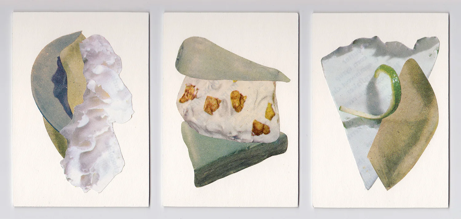 Blue Heart (triptych) / Collage / 2014