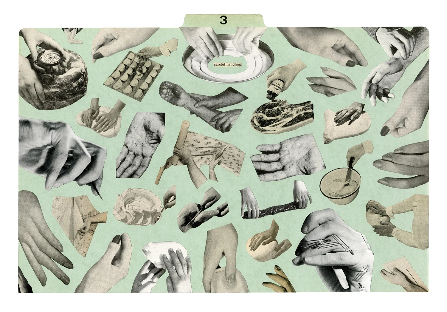 Careful Handling / Collage / 2014 / Available for sale, original and print