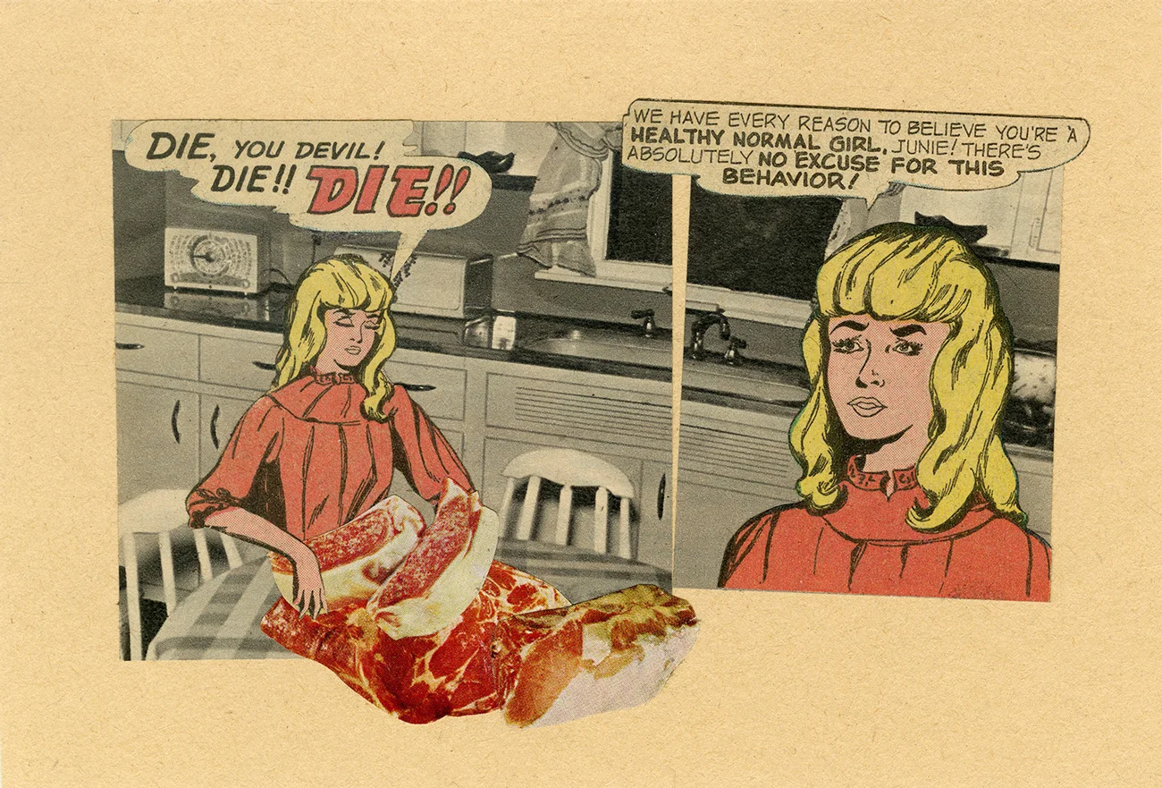Split Personality / Collage / 2014 / Available for sale as pair