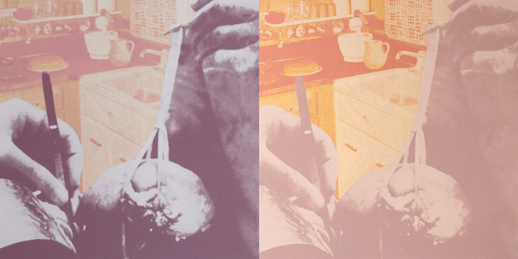 What if the Can Opener Would Slip? / Variable edition silkscreen / 2013 / 18"x18" image