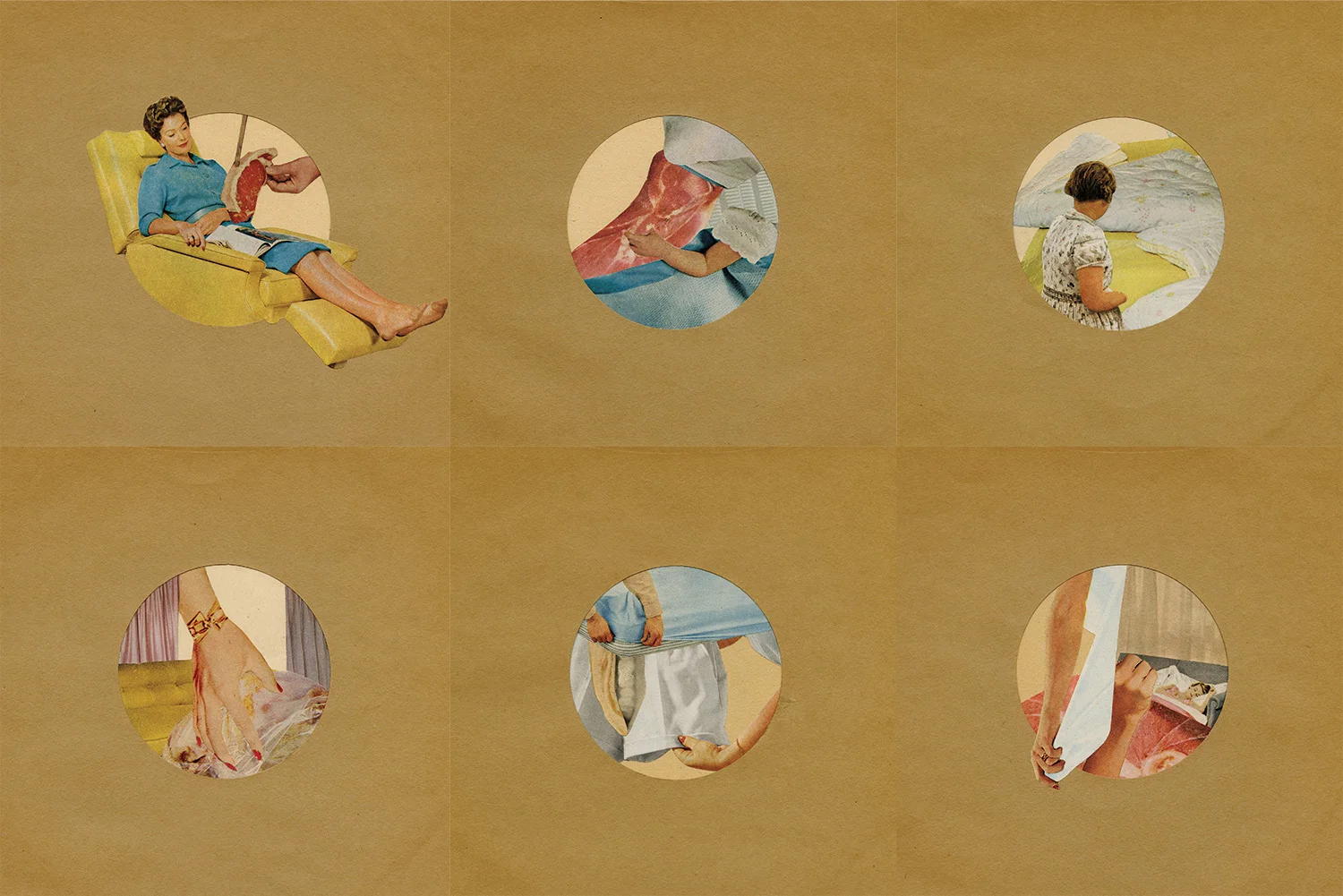 Comfort Zone / Book of six collages with text / 2013
