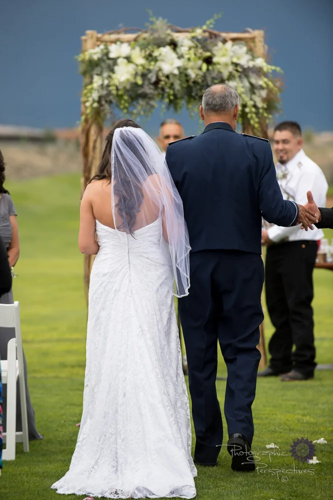 complete wedding, camo wedding, outdoor wedding