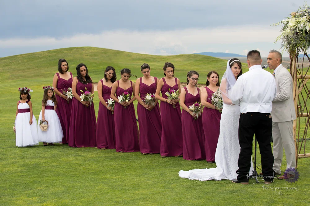 complete wedding, camo wedding, outdoor wedding