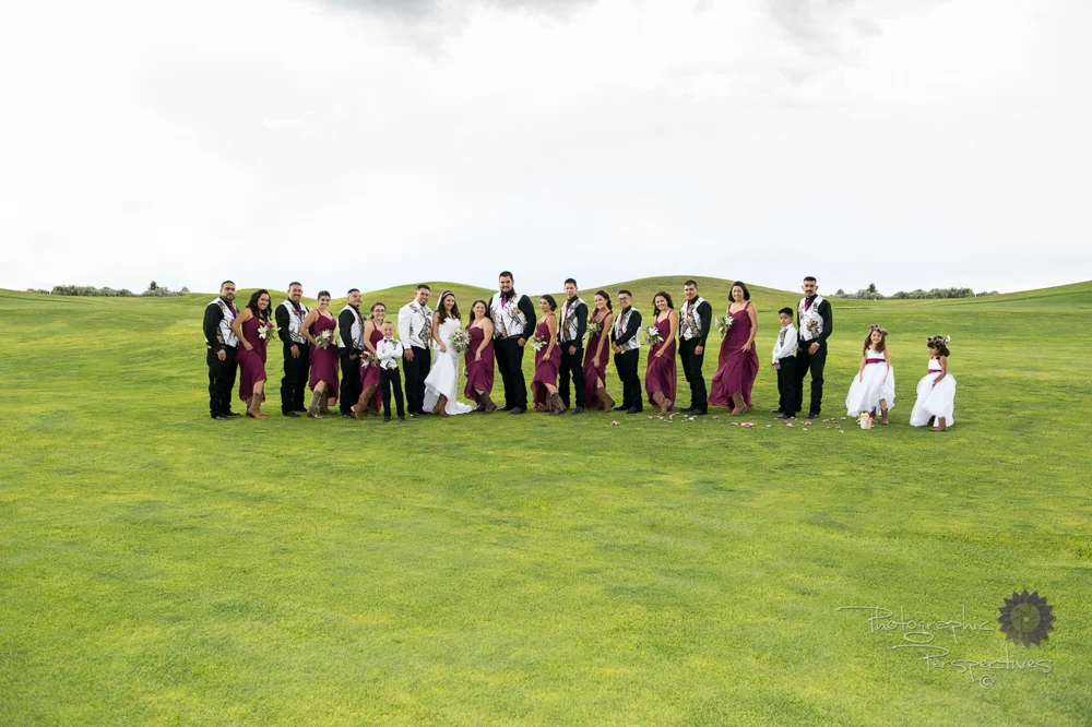 complete wedding, camo wedding, outdoor wedding