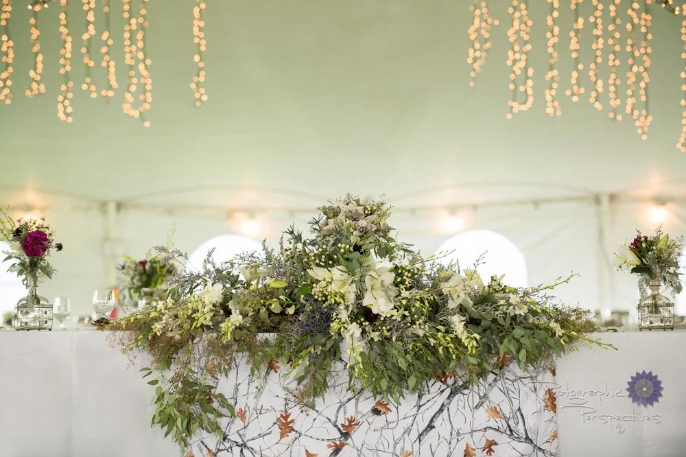 complete wedding, camo wedding, outdoor wedding