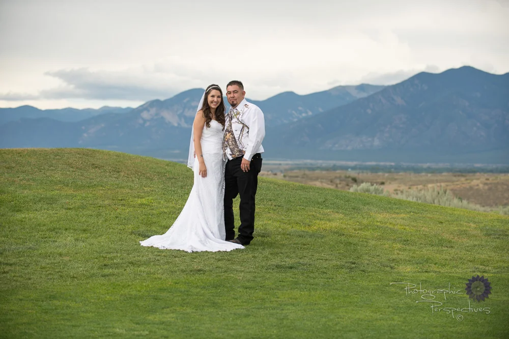 complete wedding, camo wedding, outdoor wedding