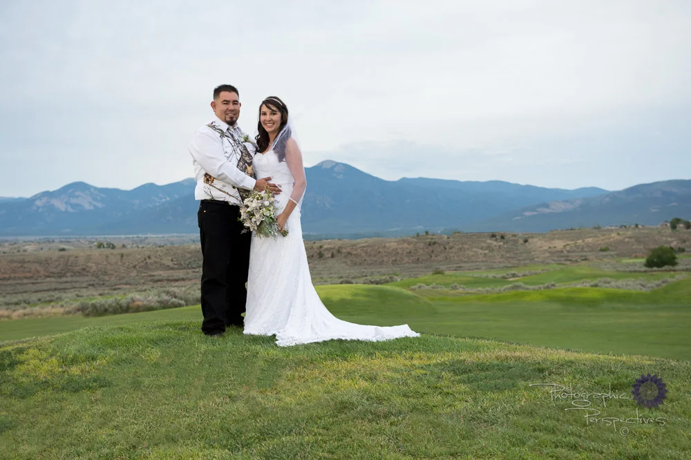 complete wedding, camo wedding, outdoor wedding