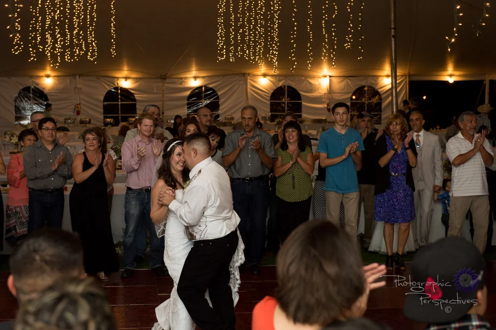 complete wedding, camo wedding, outdoor wedding