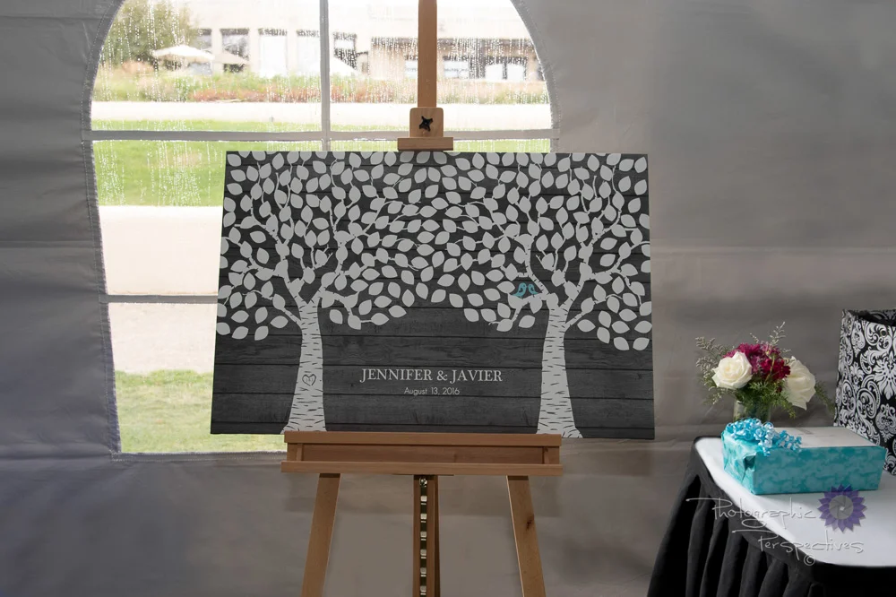 complete wedding, camo wedding, outdoor wedding