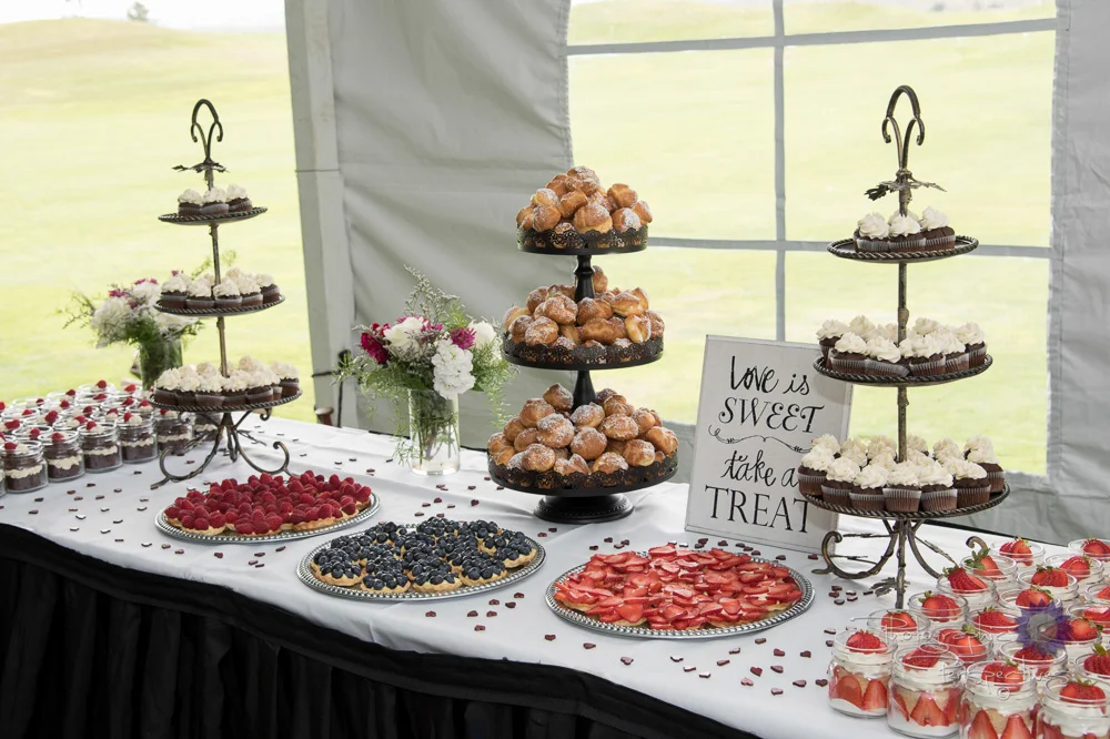complete wedding, camo wedding, outdoor wedding