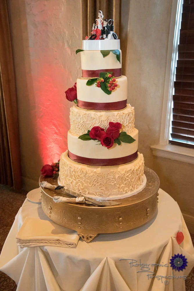 Wedding Cakes | Custom Wedding Cake Topper | Hotel Andaluz Wedding | Photographic Perspectives