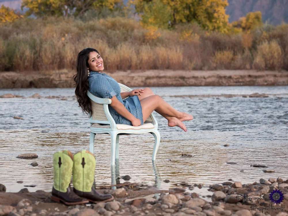 Senior Portrait | Albuquerque Photographers | Photographic Perspectives | Rio Grande River Senior Portrait