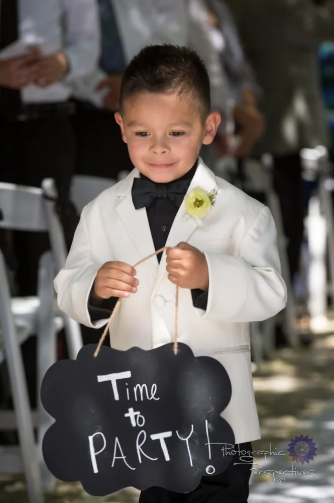 Albuquerque Wedding Photographers | Hotel Albuquerque Wedding | Wedding Ceremony Processional | Ring Bearer | LGBT wedding | Photographic Perspectives