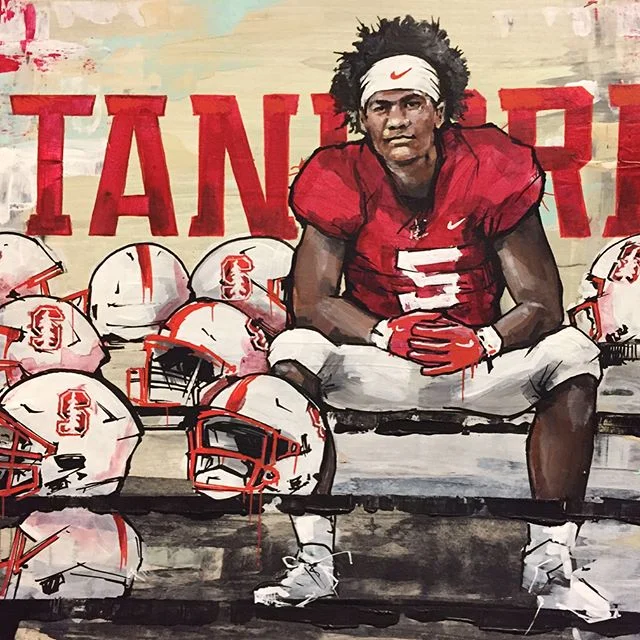 Had the chance to do pieces of original art for, at that time, Stanford recruits...Happy to report they both signed. Congrats to these two new members of the Stanford family and best of luck. Look forward to doing more artwork for a great program lik