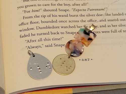 Braille Impression Harry Potter Inspired Necklace