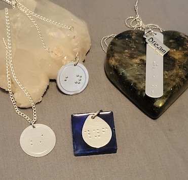 Braille Impression Inspirational Necklaces