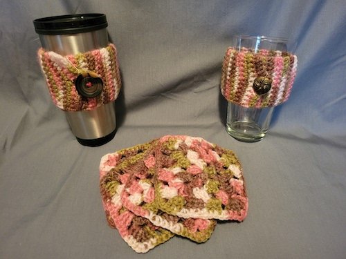 Crochet Koozies and Coasters