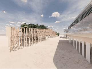 Generative parametric timber facade structure study for retail/food & beverage units