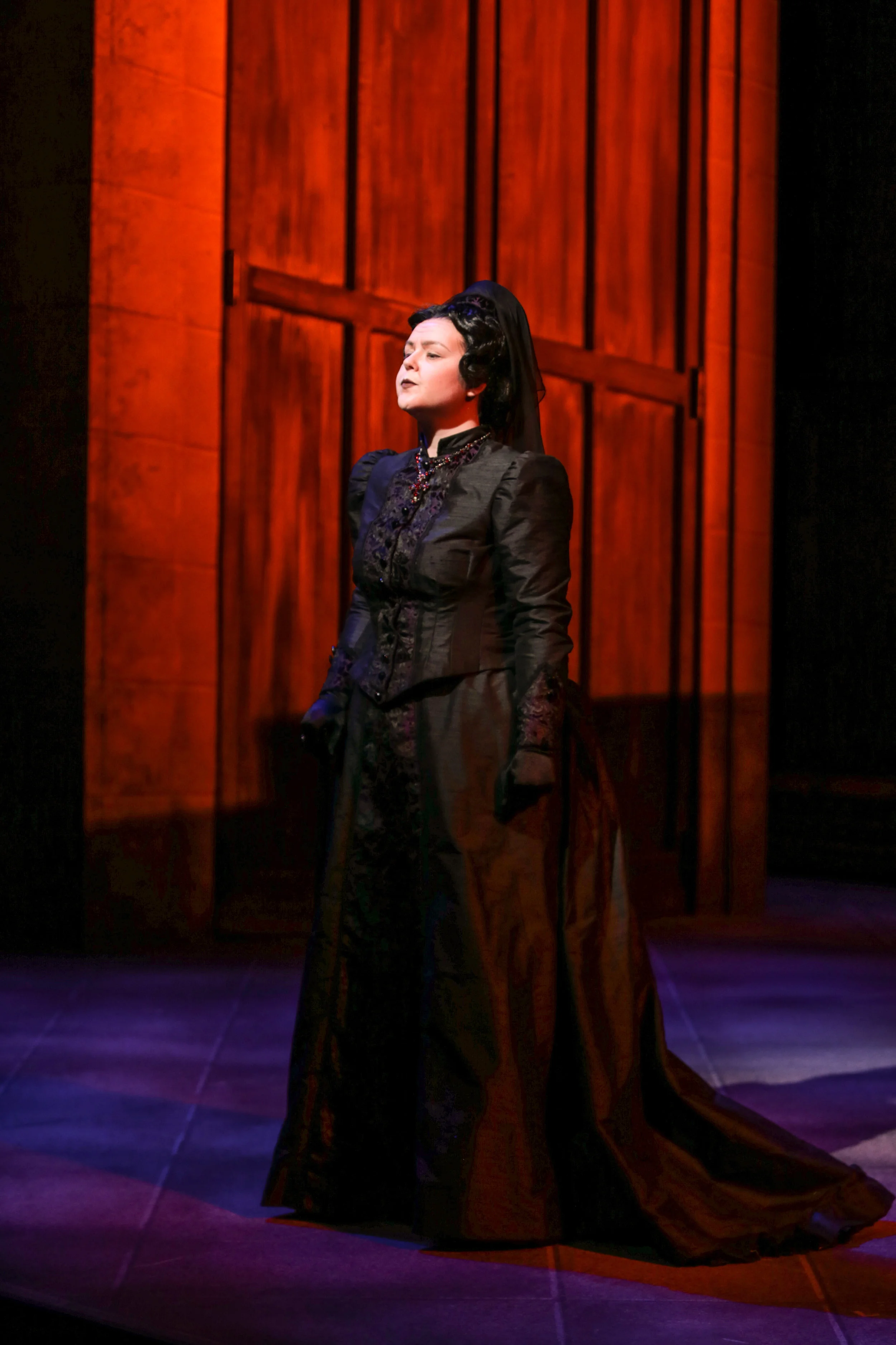 Photo by Mark Lyons. Black Mourning ensemble was draped, cut and built by Jessica Barksdale.