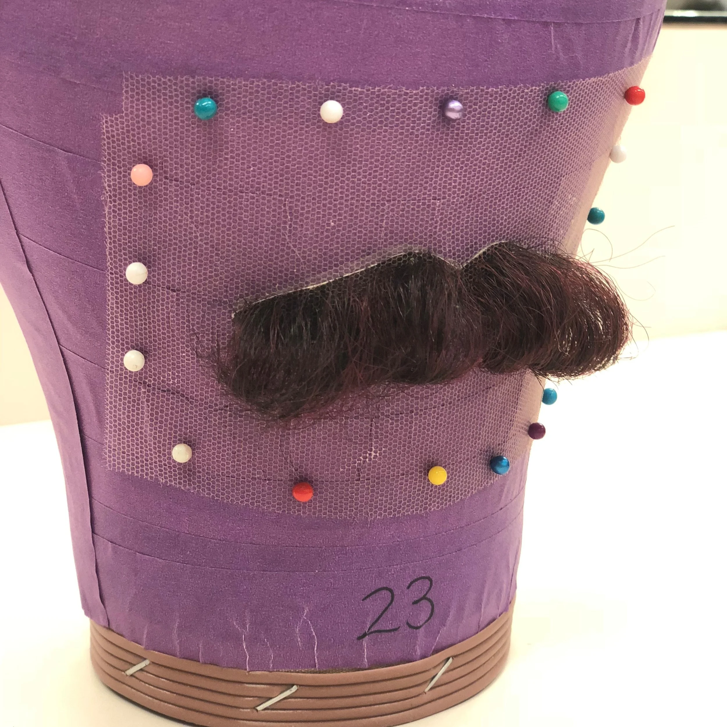 Ventilated Facial Hair (Cut and Styled)