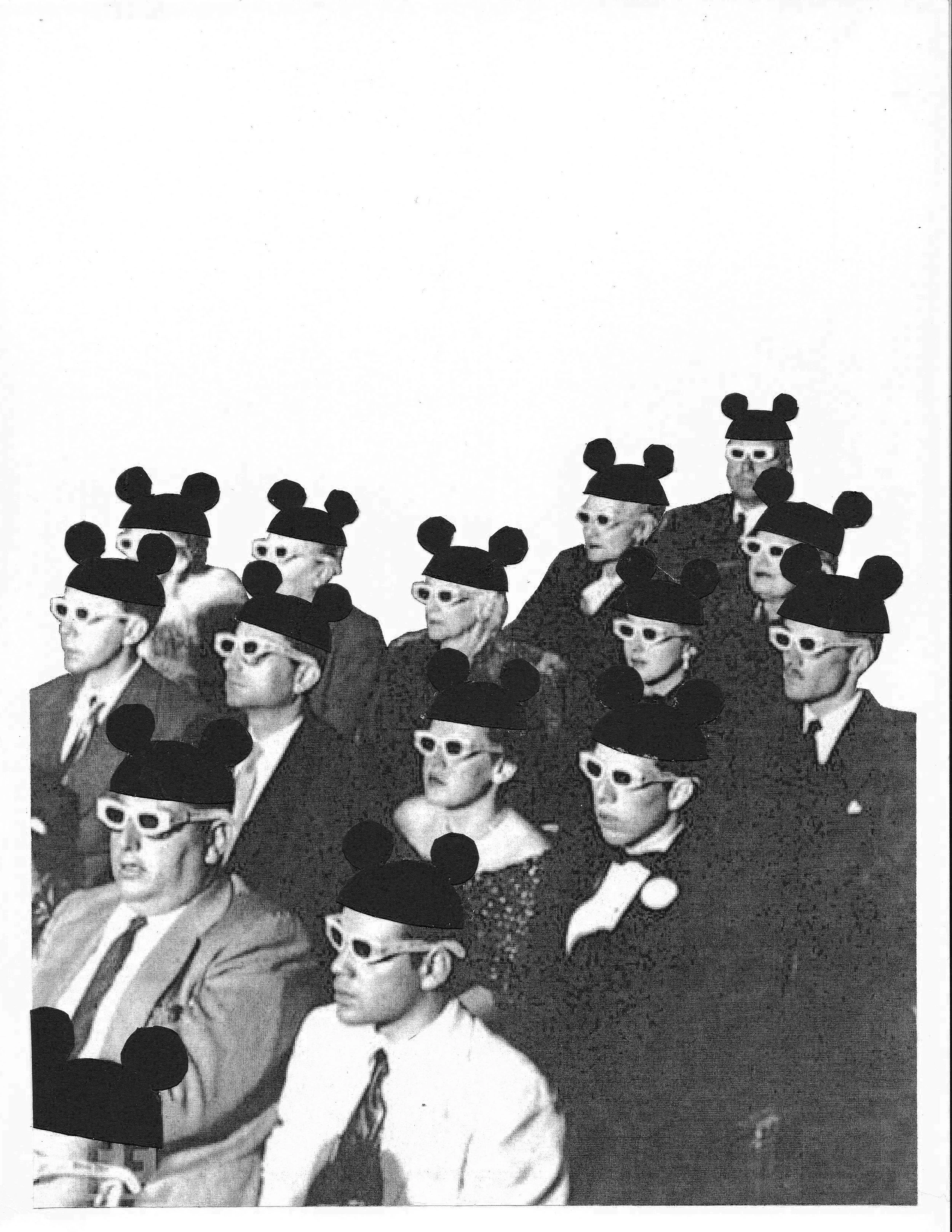 A collage I made using the Life magazine image found on the cover of Guy Dubord's, "Society of the Spectacle"