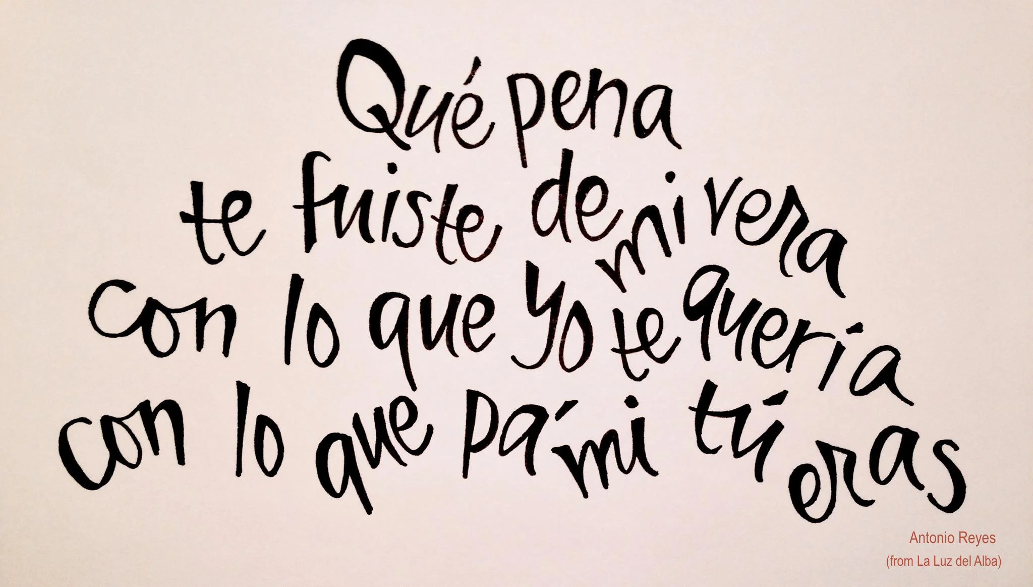 te fuiste de mi vera