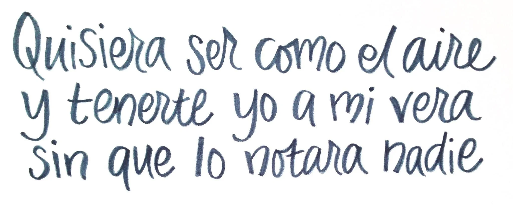 To Be Like The Air | Viernes con una letra