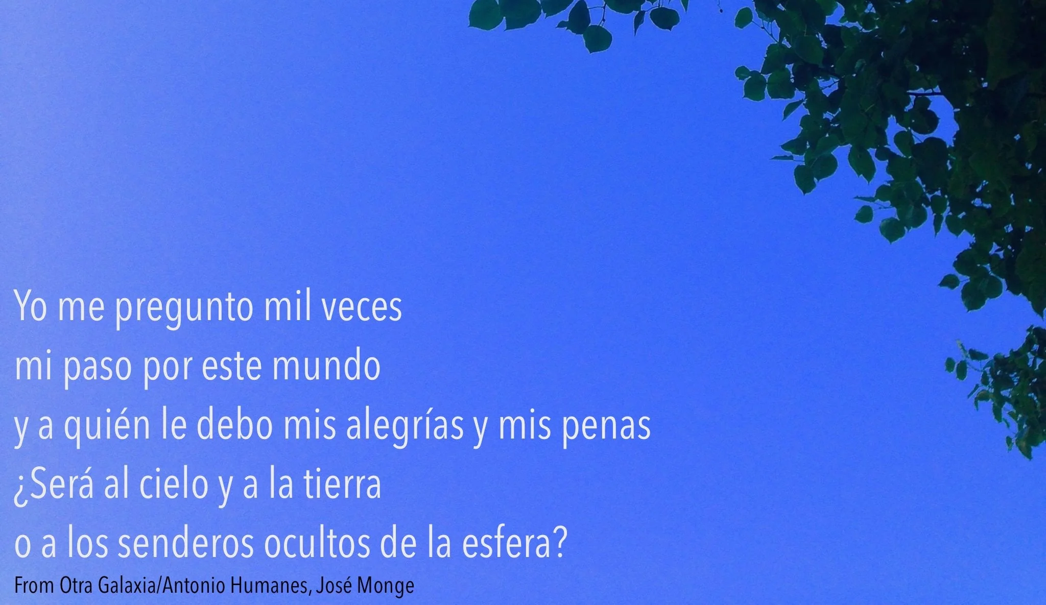 The Sky and the Land | Viernes con una Letra