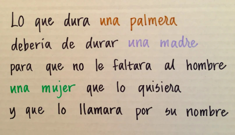 Una Palmera | Viernes con una Letra