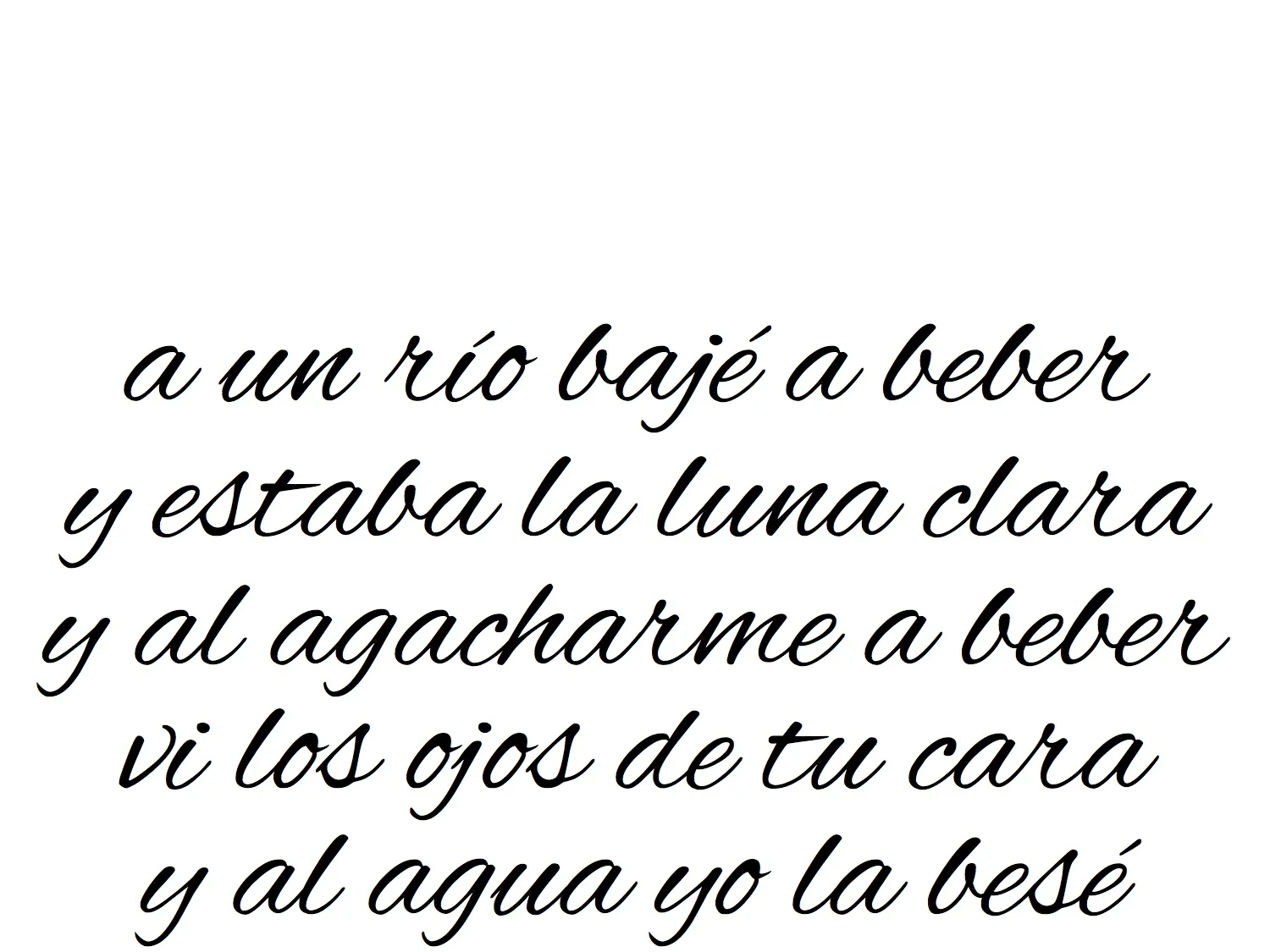 A Un Río Bajé a Beber | The Weekly Letra