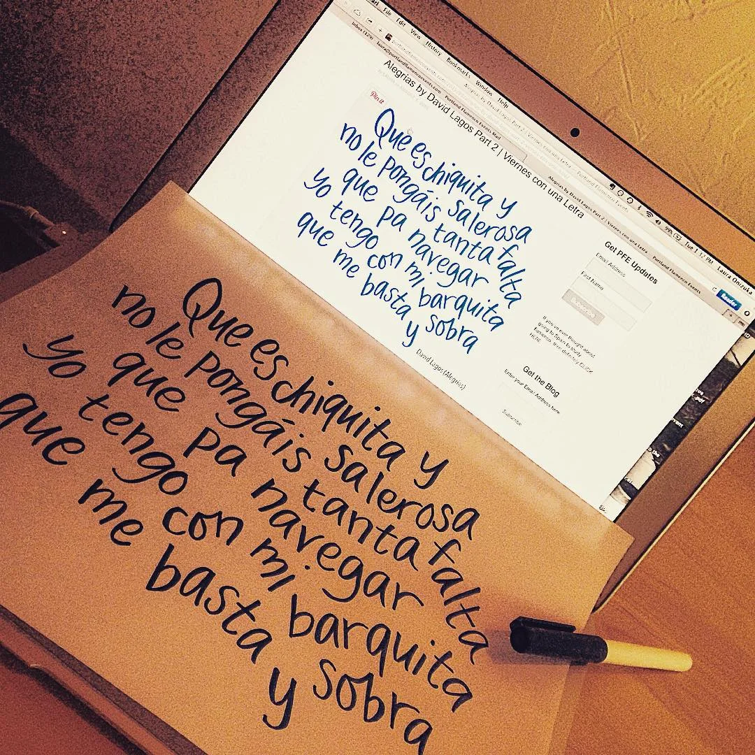 Alegrías by David Lagos Part 2 | Viernes con una Letra