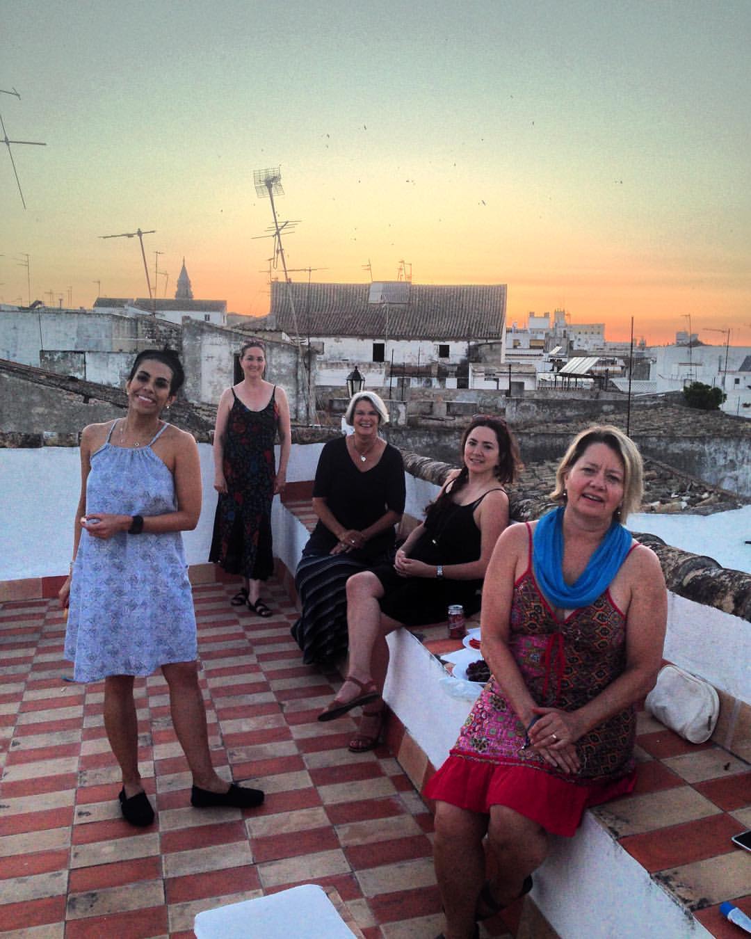 summer ladies on the rooftop at sunset.jpg