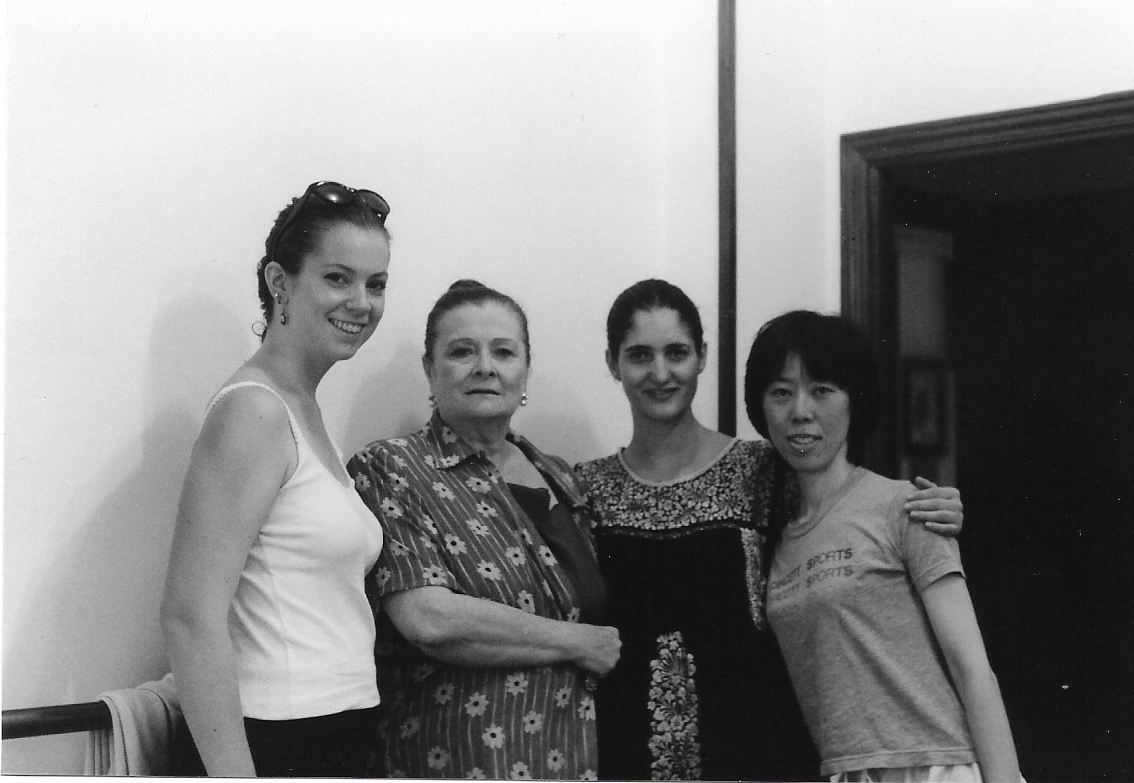 Me, Matilde Coral, Erika from Mexico, and Chiaki from Japan after our summer workshops.
