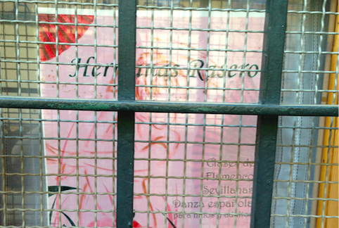 The sign outside Ana's school. This was not there originally. I took this photo in 2013.