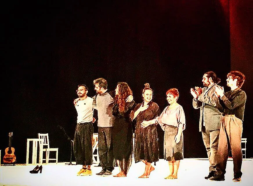 The next night I sat in the front row of the Maestranza and watched Rocío Molina (seven months pregnant) perform Grito Pelao . That was kind of a dream come true. This was the second night in a row that a powerful woman brought me to tears (in a good way.) Rocío is a genius obsessed with her art and to witness that close in that setting felt incredible. So much beauty and feeling. I love some of what she does, don’t love some, but her creativity, skill, and movement amaze me. (The woman with the red hair who she is smiling at is her mama who formed part of the show. Watching the two dance together was precious.)