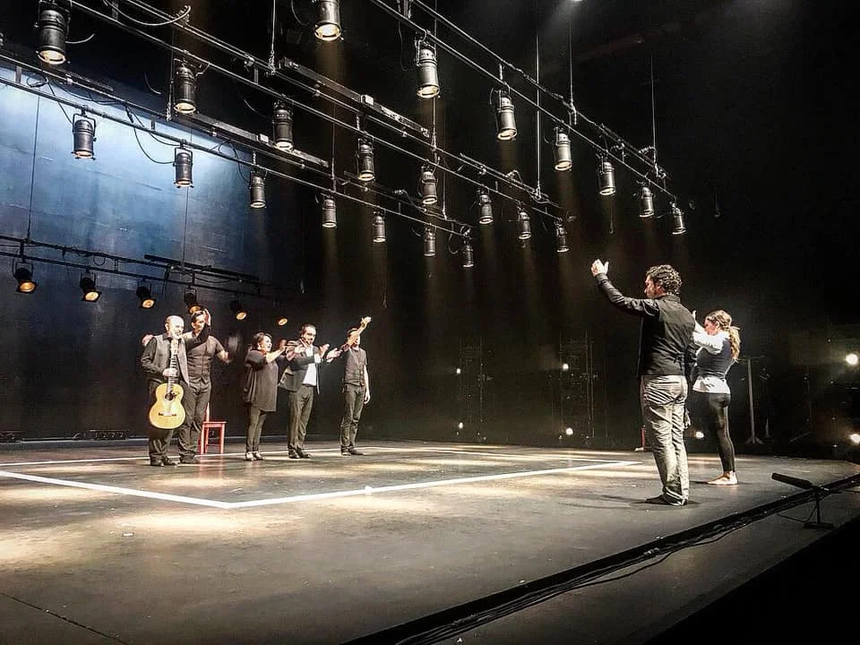 The next show I saw (from the front row again) was Andrés Peña & Pilar Ogalla’s La Tournée . More crying this time sparked by Andrés dancing his soleá. I loved this show. The artists’ chemistry was out of control. There was humor and playfulness sprinkled throughout was perfect. The singers danced (an escobilla even) and the dancers sang. (The sweetest moment was when Andrés sang for Pilar, his wife. Rafael Rodriguez’s guitar was exquisite.