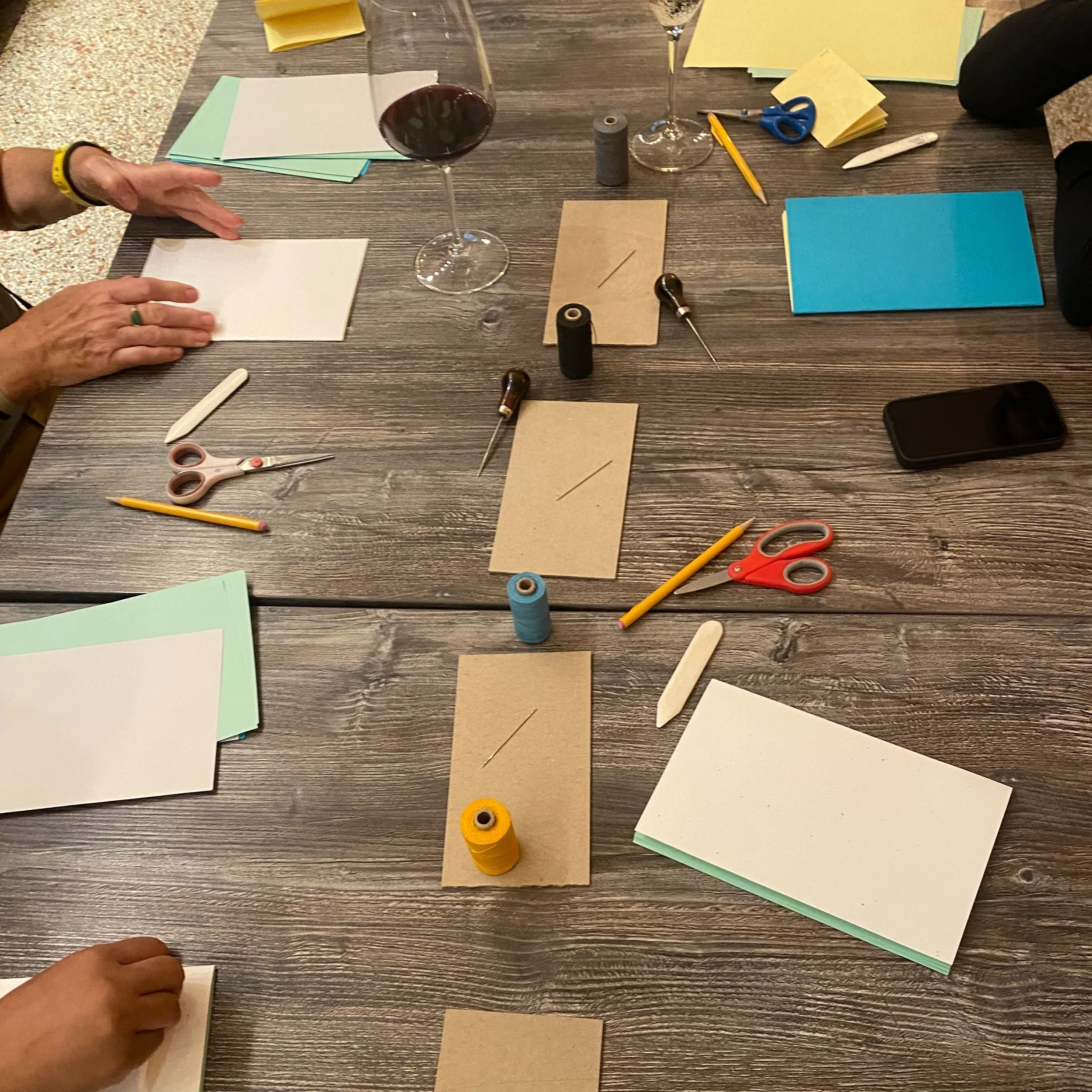 Drink &amp; Ink Date Night: Simple Book Binding