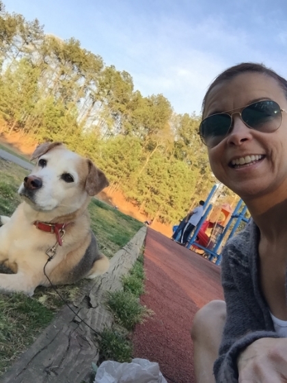 #homerthewondermutt & PG waiting on lacrosse practice.