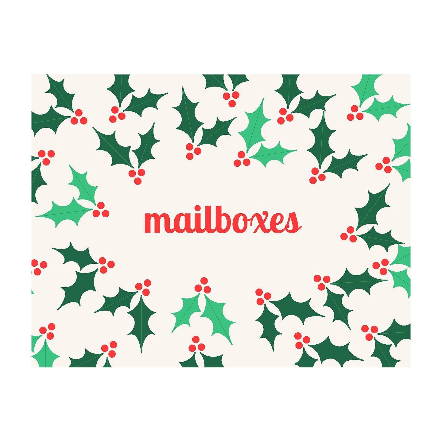come sleet, snow, rain or christmas (okay perhaps not a pandemic), your mail will look infinitely better decorate. like this for christmas or even ecumenically celebrated holidays. we appeal to all! 
happy #pgchristmasinjuly 
🎄❤️ xo, pg

__

#merryc