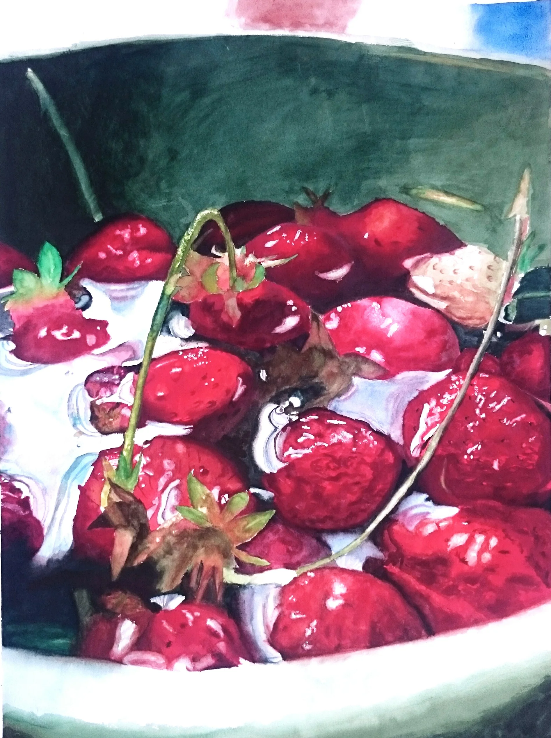 Strawberries in a Bowl