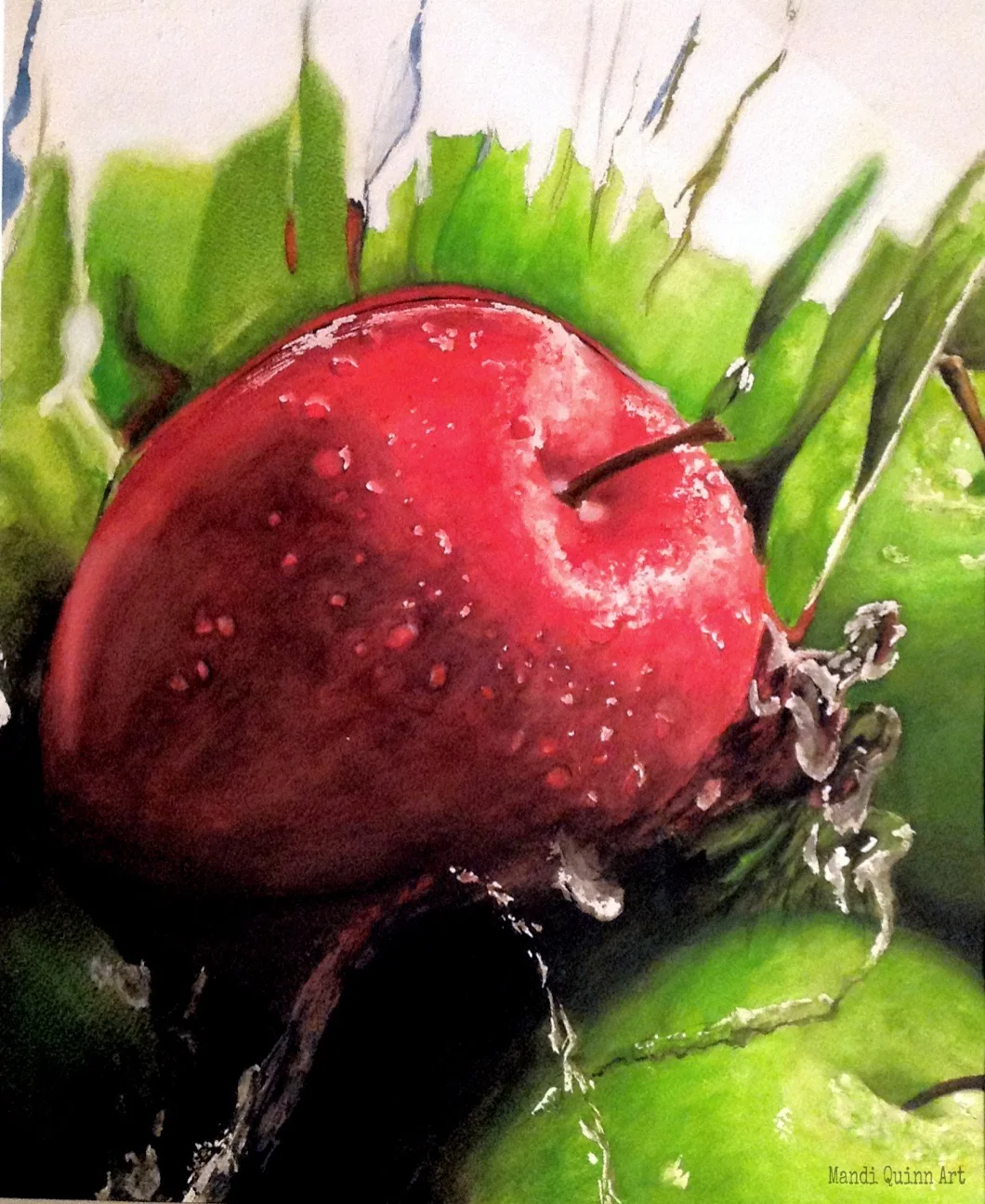 Apple Surface Painting Study