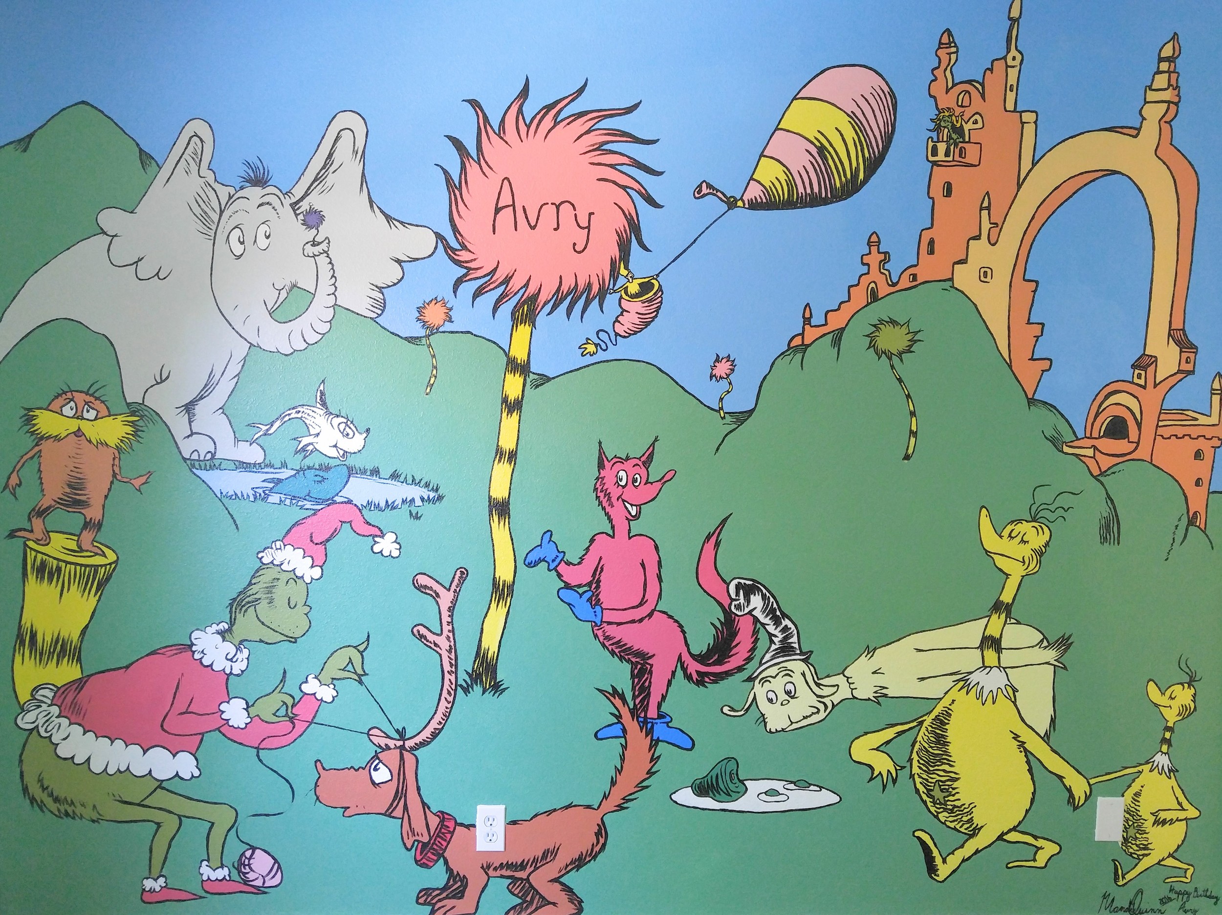 Baby Room Dr. Seuss Mural