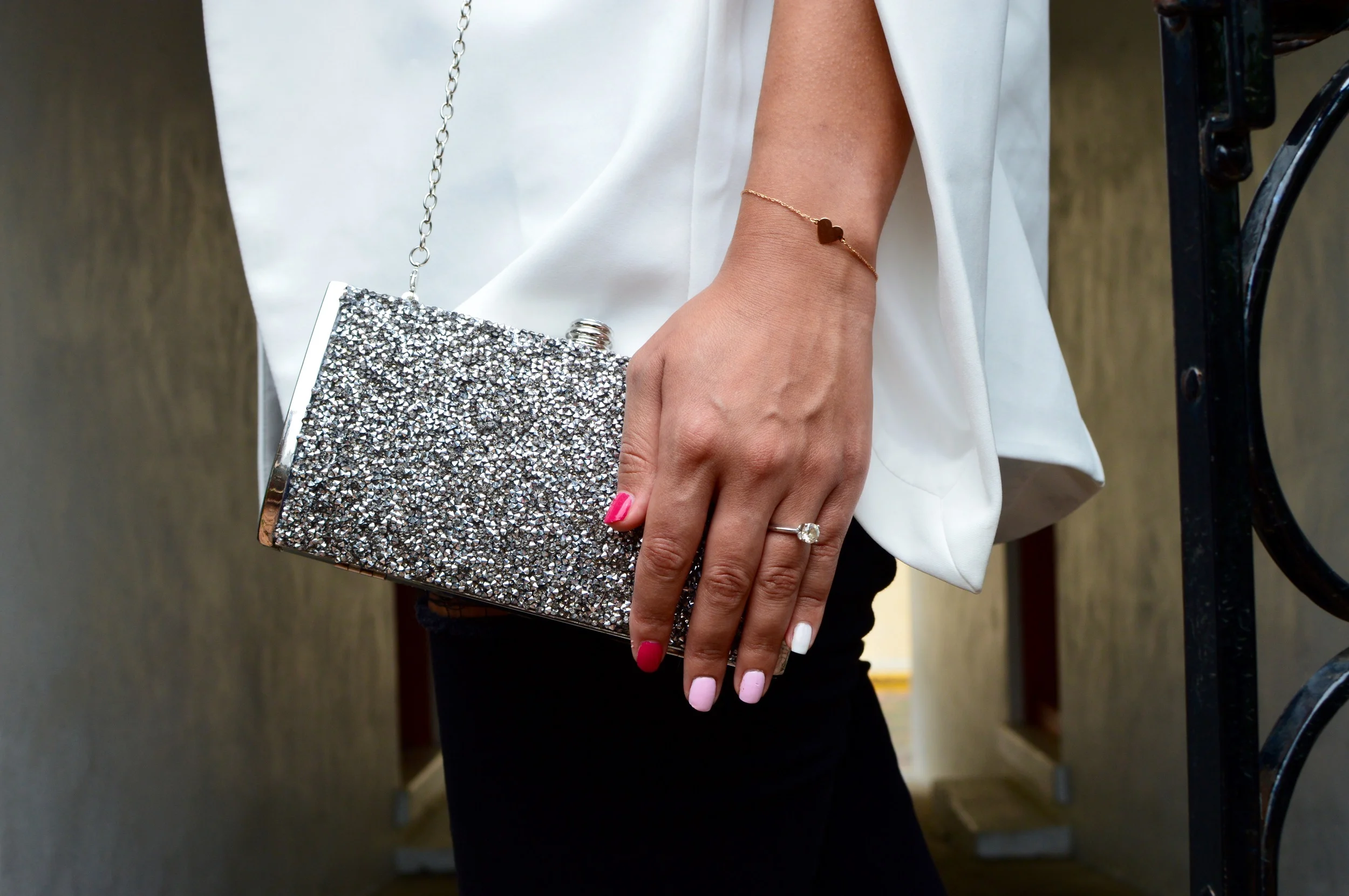 SILVER CLUTCH: NORDSTROM RACK