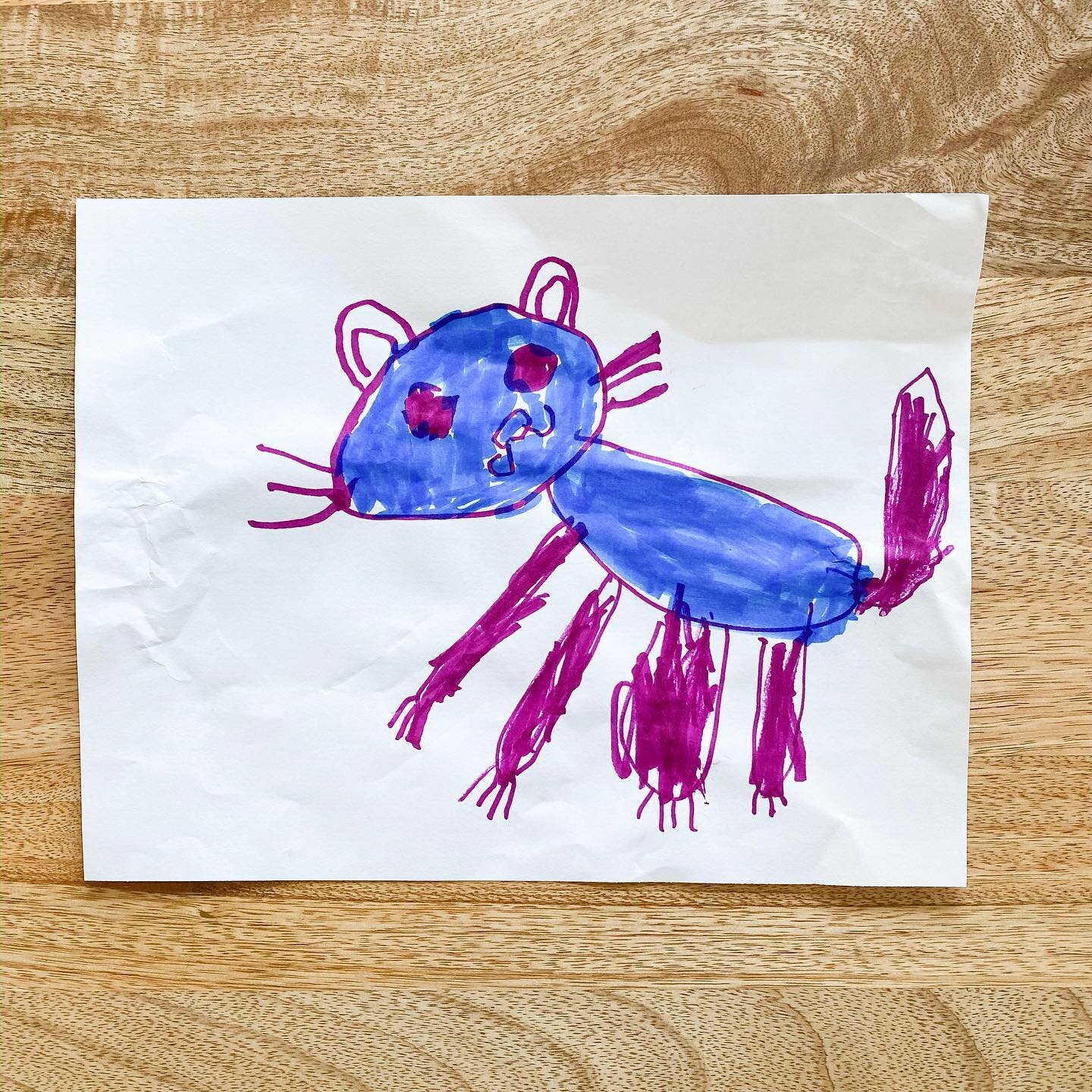 This morning Frankie drew the cat from our live drawing class yesterday from memory! It is so cool to see evidence of her little brain at work and to know that the time we spend with our kids makes a difference.
.
.
.
.
.
.
.
.
.
.
.
#kidsdrawing #ki