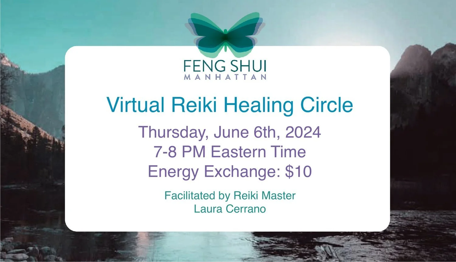 Virtual Reiki Healing Circle - June 6th, 2024 at 7 PM EST